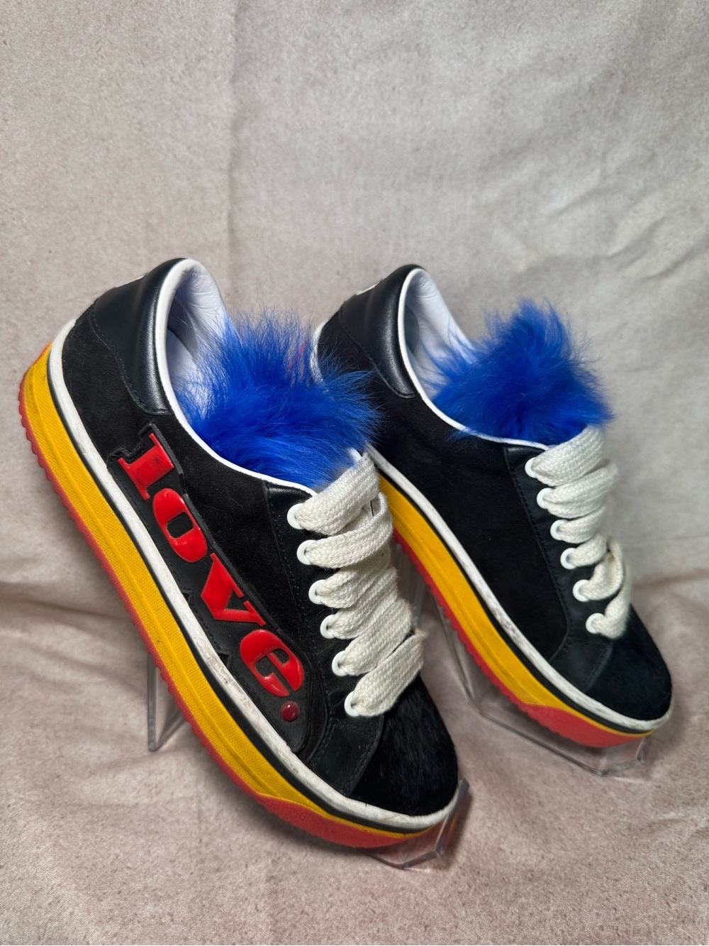 Marc Jacob’s Love Empire Fur Sneakers